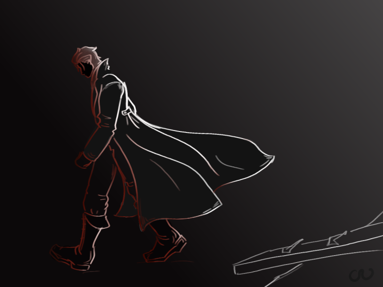 Fan art par Sherl_devotion : un assassin condamné.