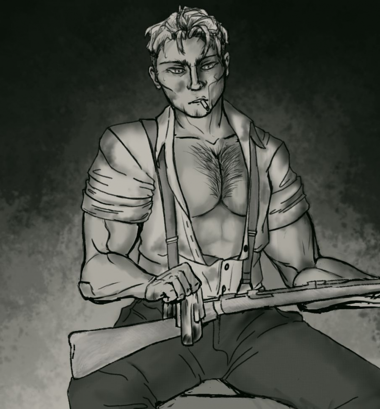 Fan art par Sherl_devotion : Scott Silverhook, le Mécano.